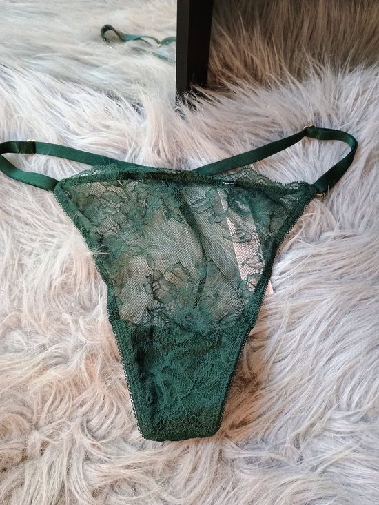 Victoria's Secret Other - Victoria's Secret Emerald Green Lace Thong